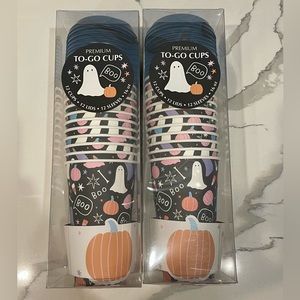 BUNDLE TIK TOK HALLOWEEN SPOOKY CUTE BLACK GHOST DISPOSABLE CUPS!